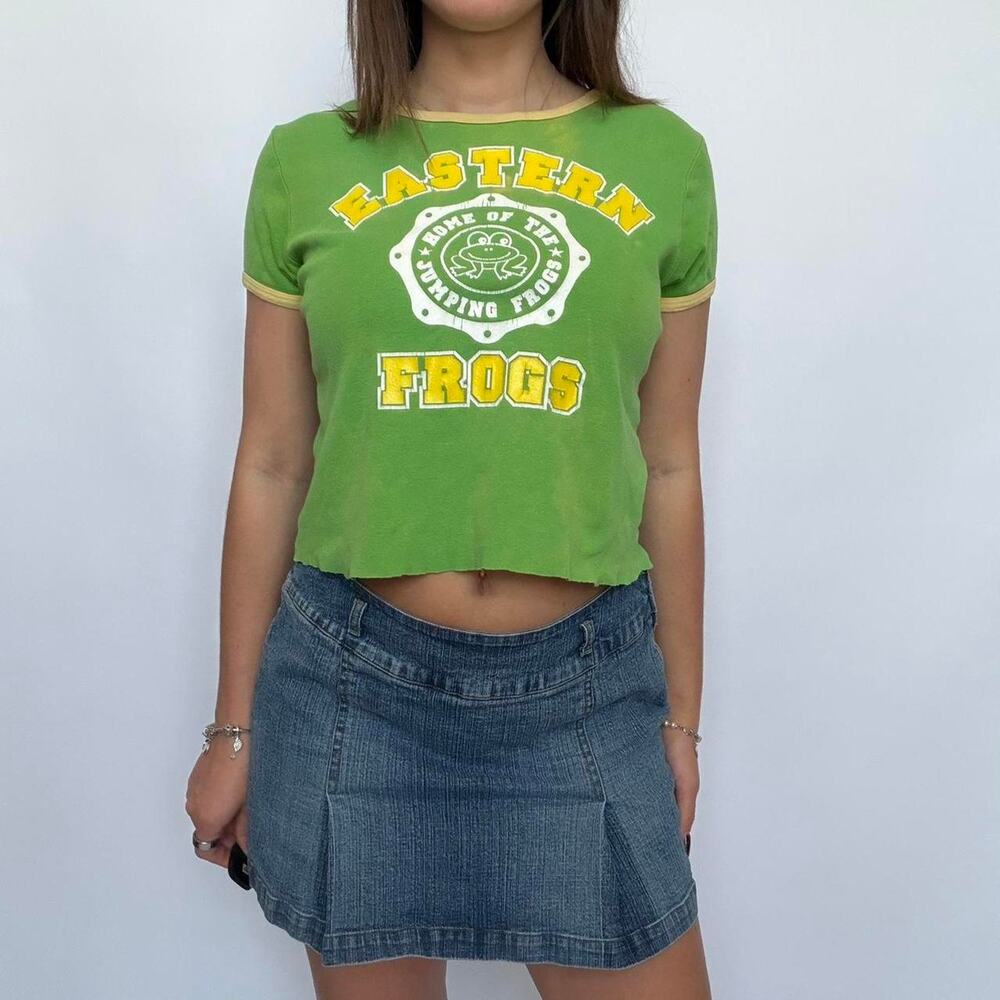 Self Esteem Green Ringer Tee
